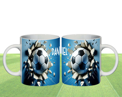 3D Soccer Mug: Personalized Soccer Player Gift