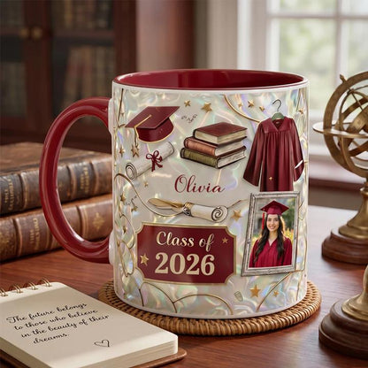 Personalized Photo Graduation Coffee Mug, Class of 2026 Graduate Gift, Graduation Mug Gift For Her Him, c525Ud3b
