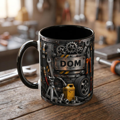 Personalized Custom Auto Mechanic Mug, Best Mechanic Ever Coffee Mug, Vintage Garage Shop Gift, Car Enthusiast Mug, Auto Repair Shop