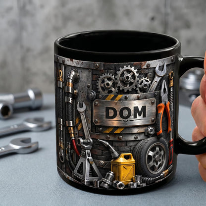 Personalized Custom Auto Mechanic Mug, Best Mechanic Ever Coffee Mug, Vintage Garage Shop Gift, Car Enthusiast Mug, Auto Repair Shop