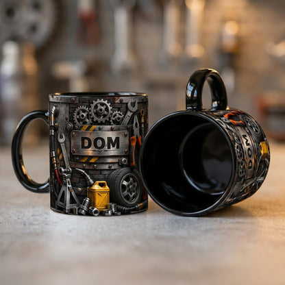 Personalized Custom Auto Mechanic Mug, Best Mechanic Ever Coffee Mug, Vintage Garage Shop Gift, Car Enthusiast Mug, Auto Repair Shop