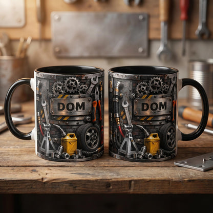 Personalized Custom Auto Mechanic Mug, Best Mechanic Ever Coffee Mug, Vintage Garage Shop Gift, Car Enthusiast Mug, Auto Repair Shop